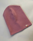pink double rib cotton hat