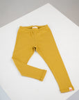 yellow rib leggings