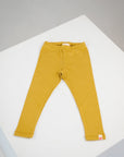 yellow rib leggings