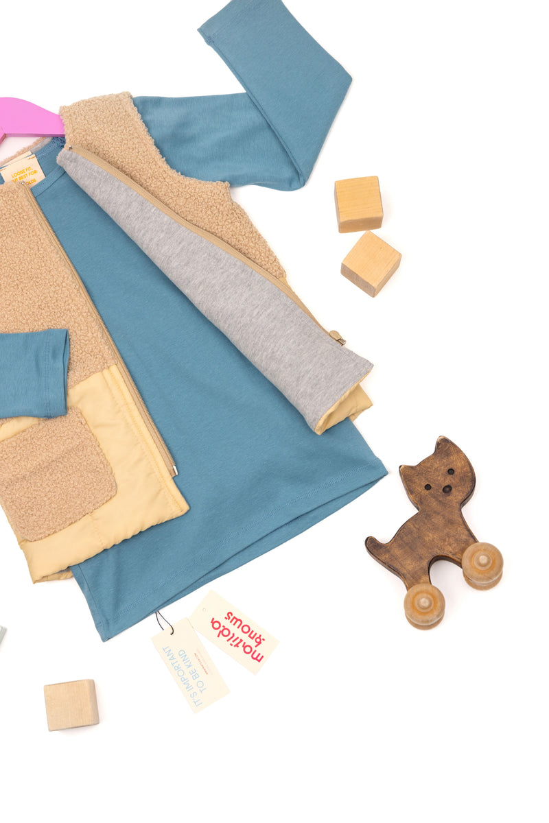 Beige Teddy vest – Matilda Knows