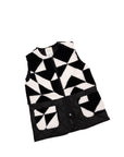 black and white Teddy vest