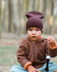 Plum brown hat