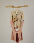light pink and beige Teddy fabric jackets