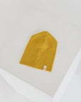 Yellow double rib cotton hat