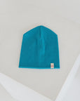 Blue double rib cotton hat