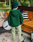 green teddy jacket
