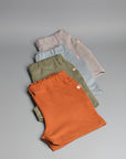 Mama sweatshorts sand, grey, mint, olive green