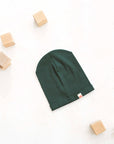 Dark green hat