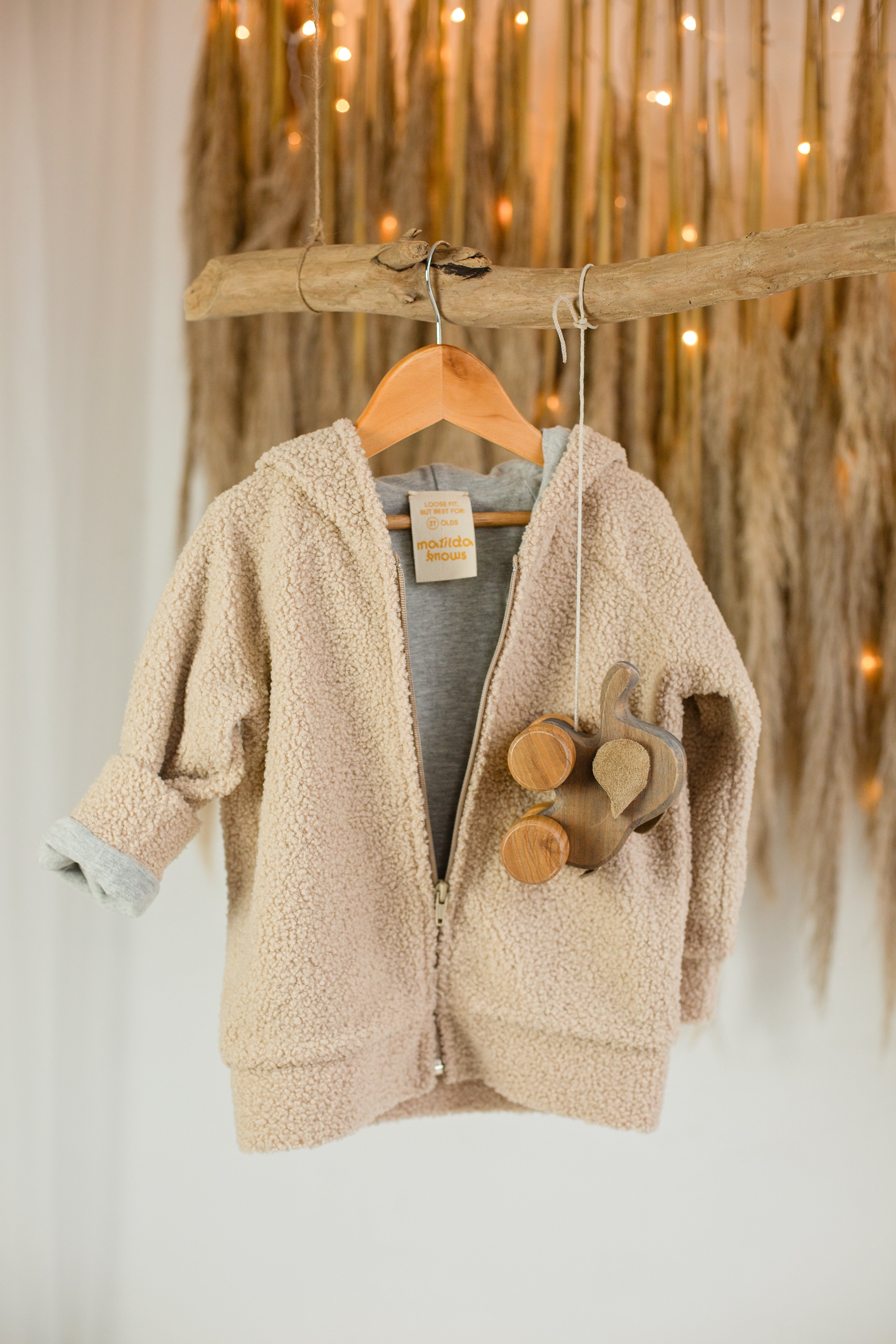 Beige Teddy fabric jacket