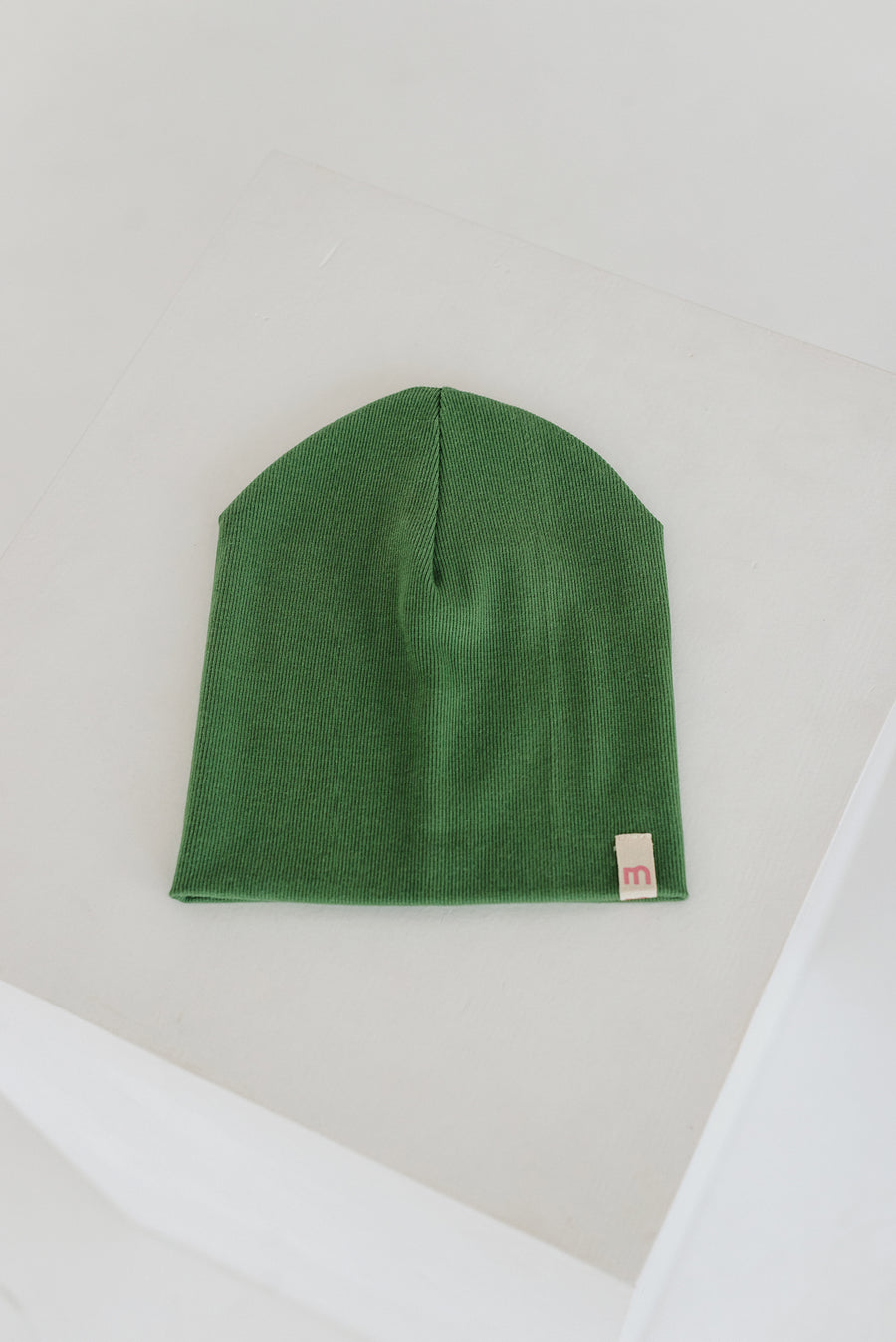green double rib cotton hat