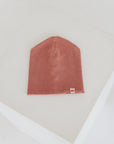 pink double rib cotton hat