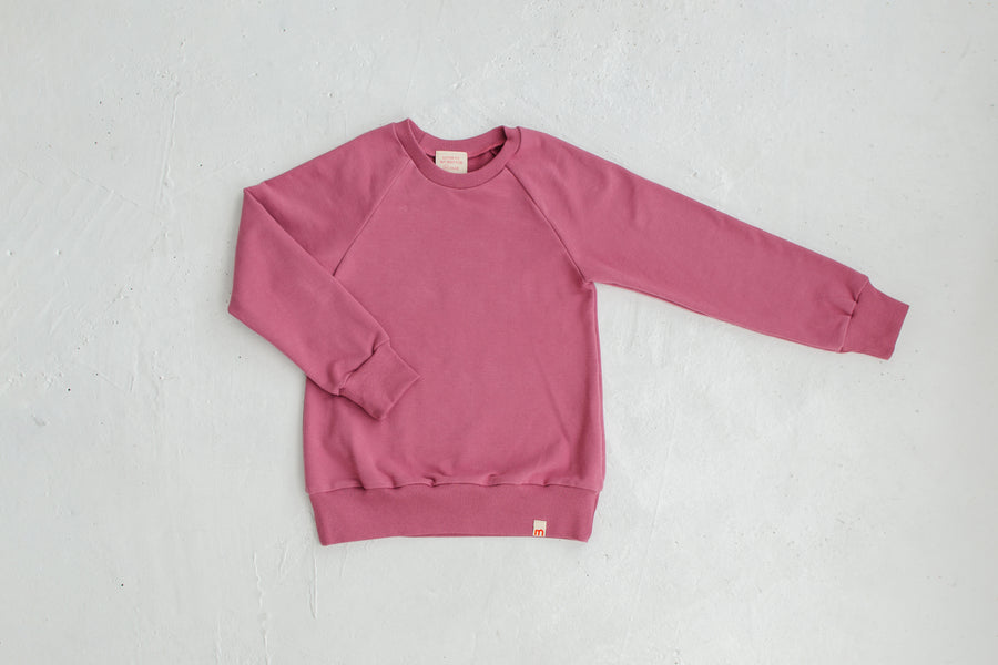 dark pink sweatshirt